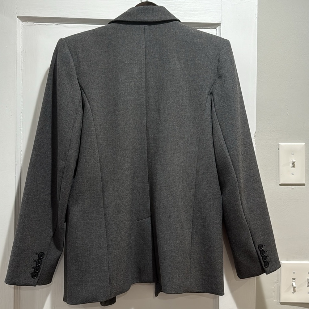 NWT Banana Republic Charcoal Gray Blazer - Picture 2 of 4
